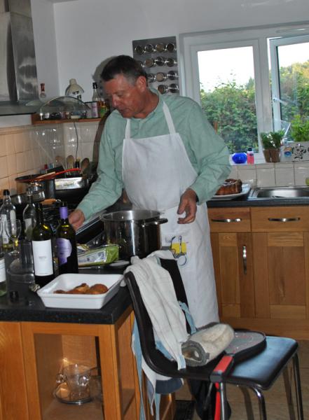 Italian evening at Ian and Carolyn's home in Bucknell - 