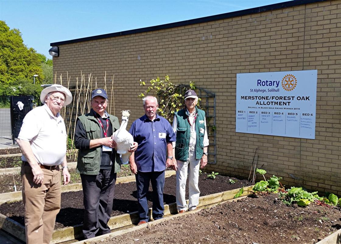 Gardening detail at Merstone Special School