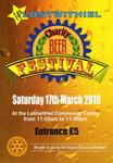 This programme, together with a commemorative one pint beer glass, was presented to everyone attending the 2018 (14th) Lostwithiel Charity Beer Festival on Saturday 17th March 2018