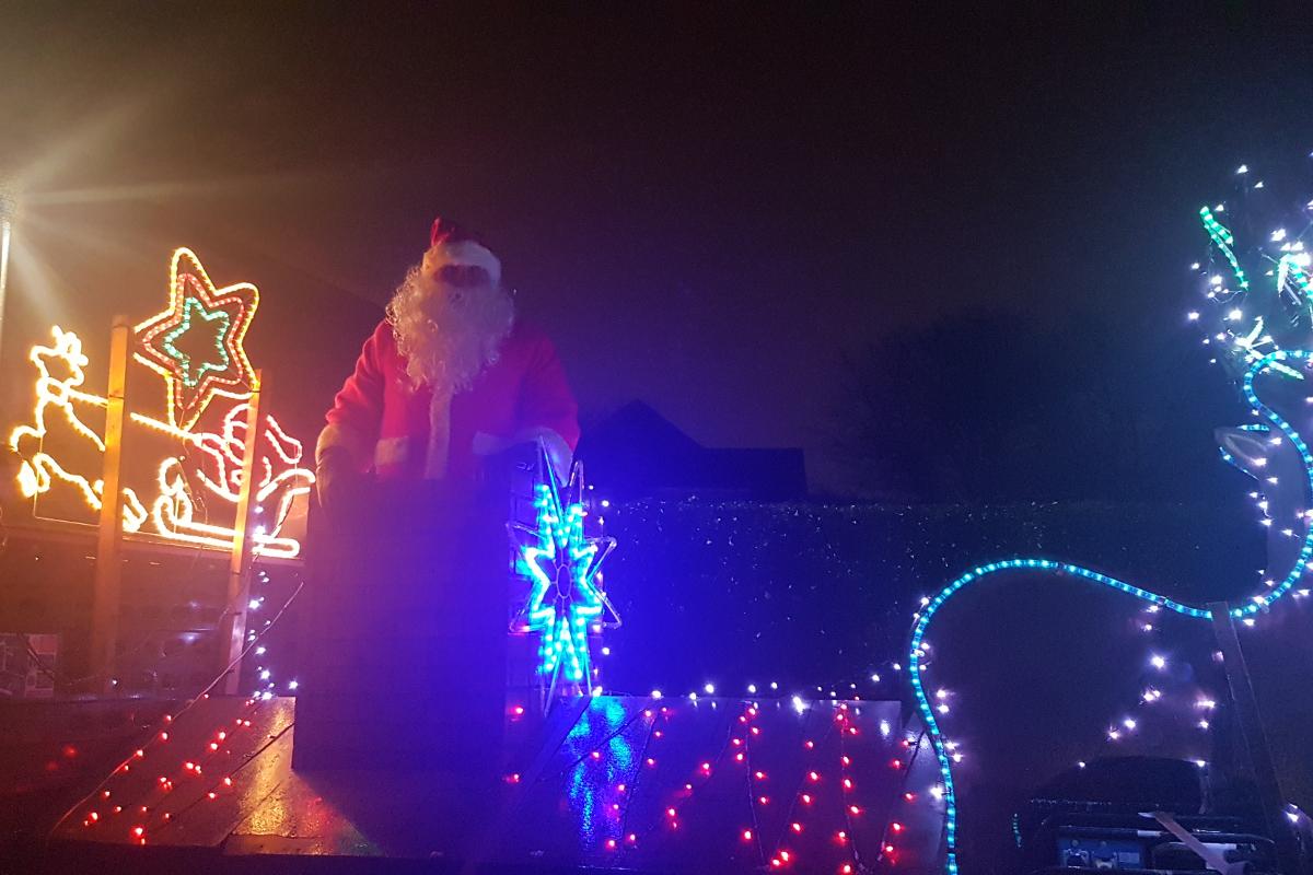 Santa waiting for the off