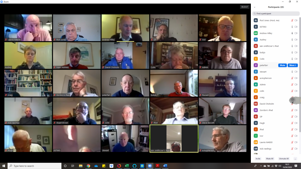 Zoom Business Meeting 16 April 2020
