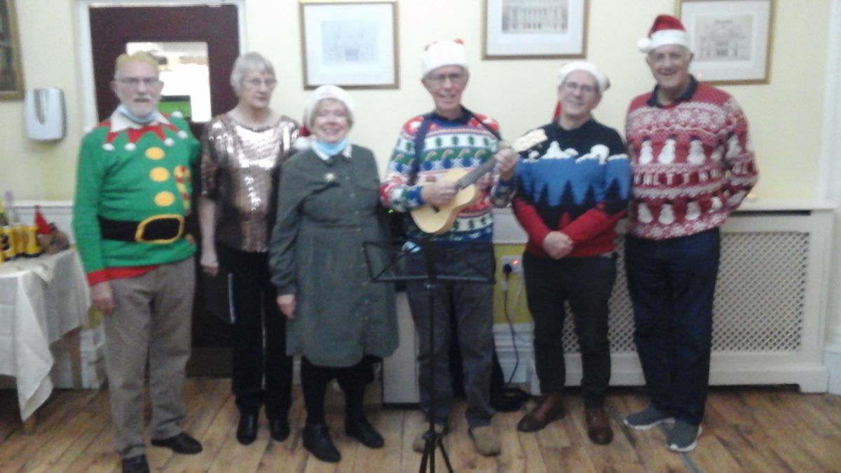 Rotary visit to Manor Court Residential Home - Our wonderful Nuneaton Rotary Carol Singers