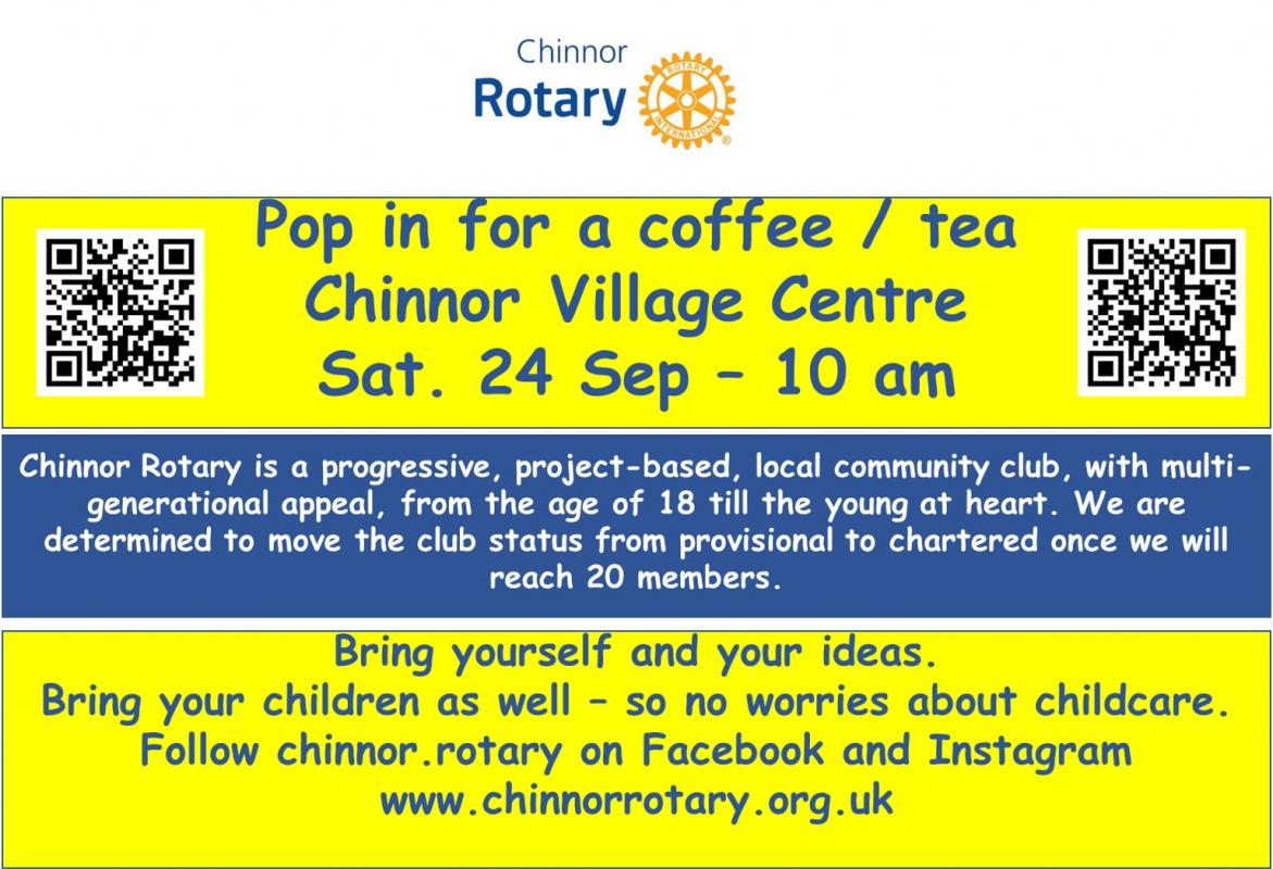 Chinnor Coffee morning 24 Sep 2022