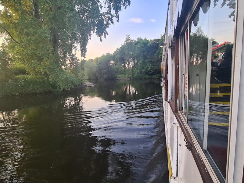 President's Party -  a boat trip on the river Dee for Rotary Northwich Vale Royal - Picture of River Dee from the Boat trip.