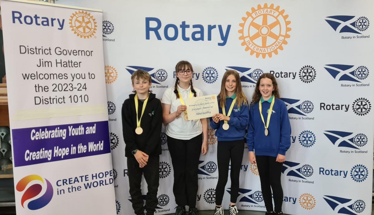 Abernethy Team were 3rd in District Final with 100 points, 3 behind the winners. A great result for a Primary 7 of only 12 pupils.