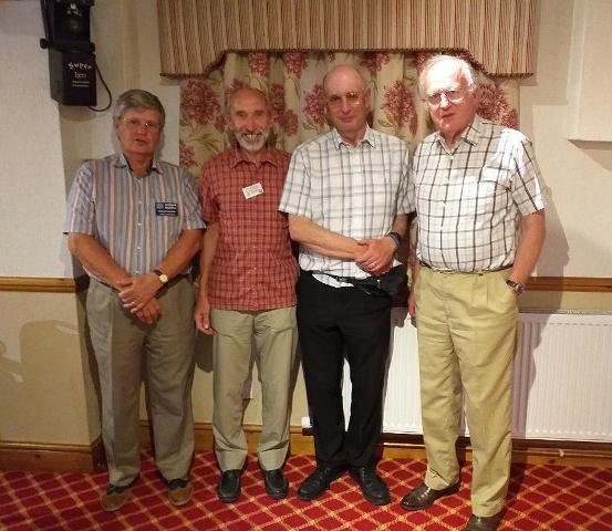 Assistant Governor Norman Waddell with President Hywel, and David M Jones