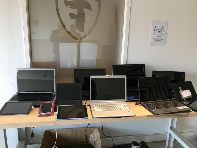Laptops refurmished and ready to go.