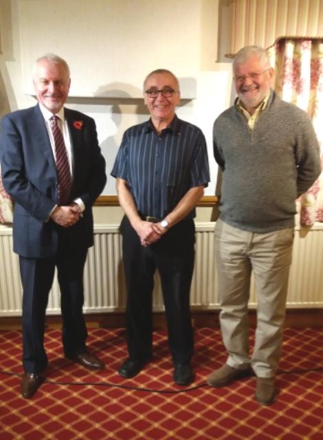 Professor Jim Kingsland with President Kevin and Robin