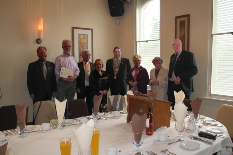 The First group of Paul Harris Fellows of 2012