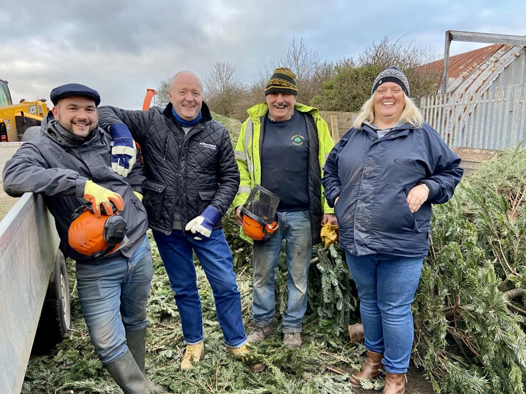 Christmas Tree Recycling January 2022 Rotary Club of Nottingham