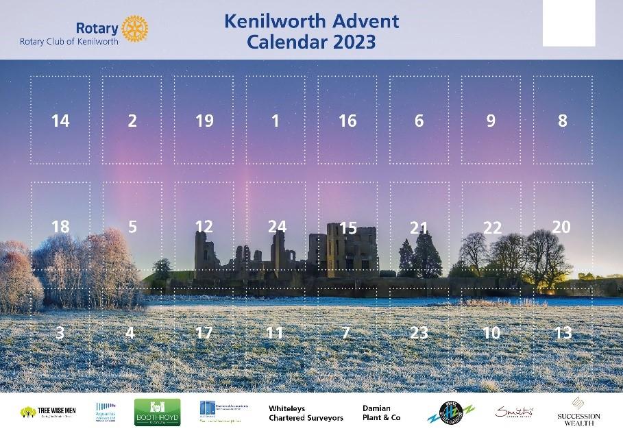This beautiful image of Kenilworth Castle is the face of this year's Advent Calendar