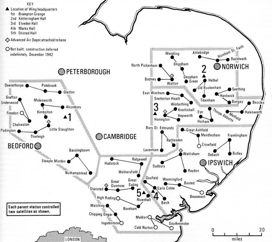 WWW II Airfields in East Anglia