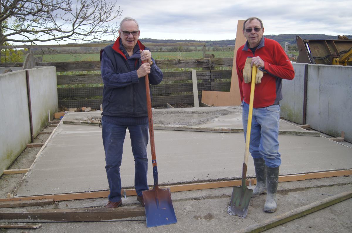 The Shed - Two Volunteer Concrete mixers