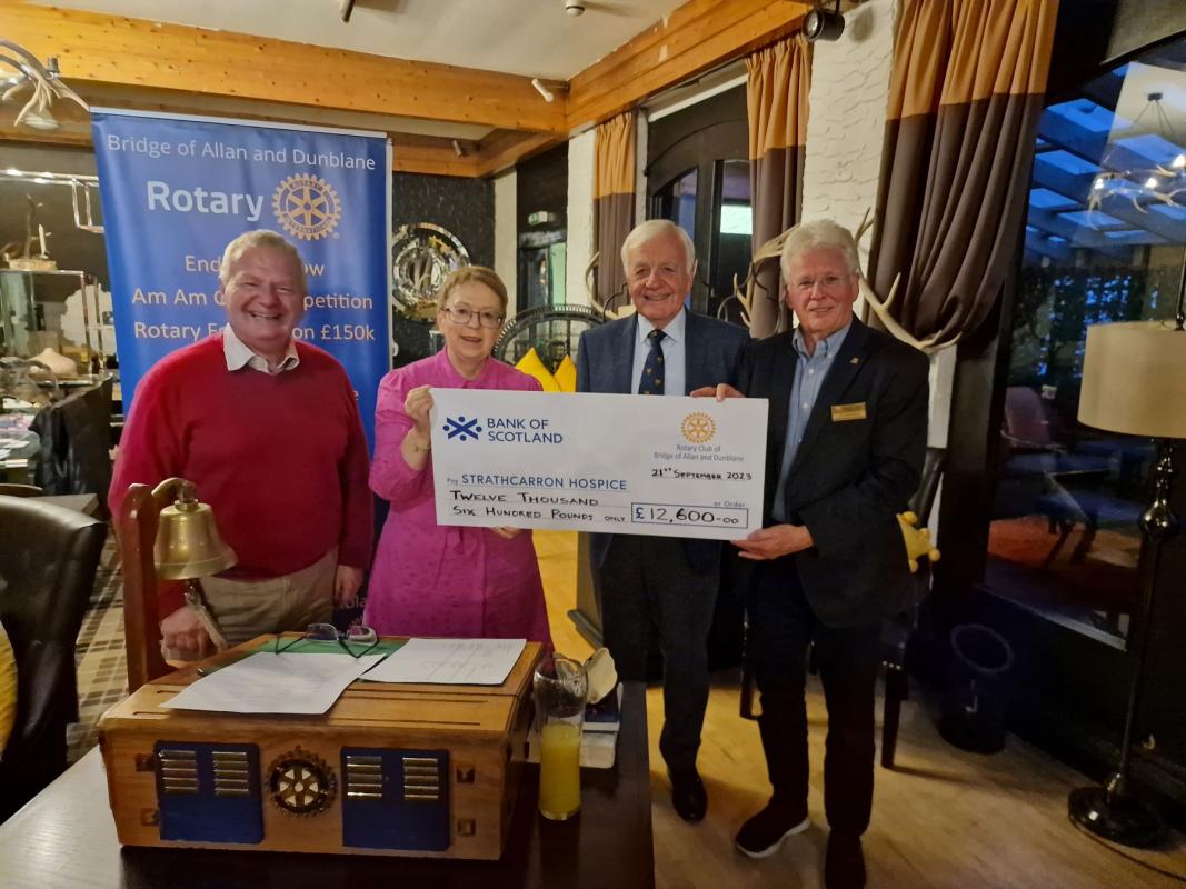 President Ivor Butchart, Irene McKee, Andrew Rettie, Les Fergusson

