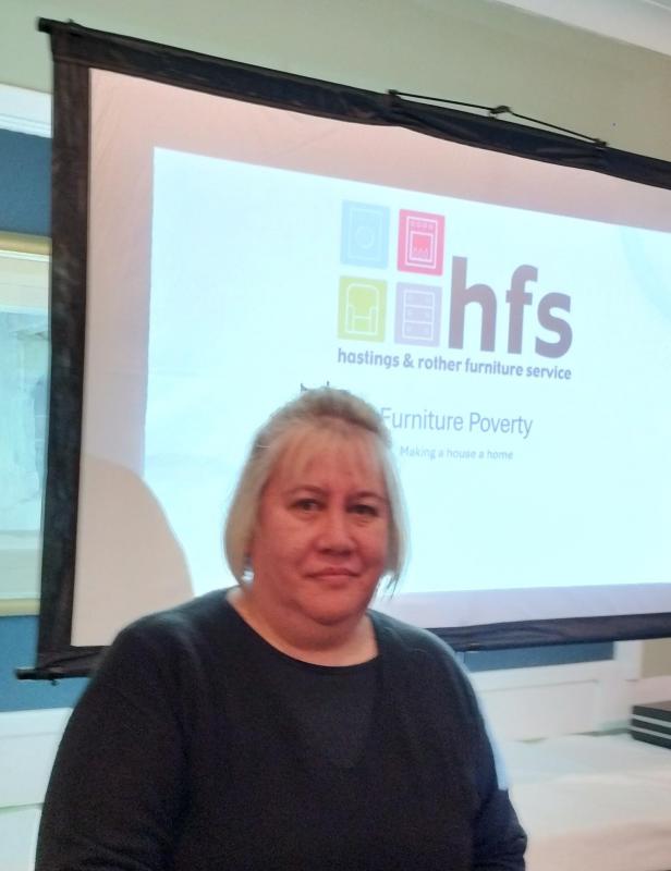 Angie Lowe of the Hastings Furniture Service