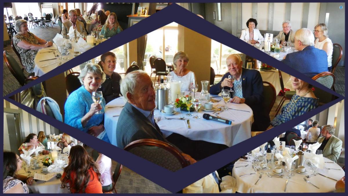 President Jim Patterson, with family and friends at farewell dinner at Harewood Downs Golf Club