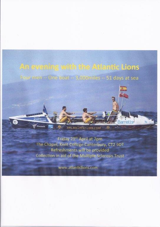 ATLANTIC LIONS CHALLENGE FOR MS TRUST - Atlantic Lions Presentation 29th April 2016