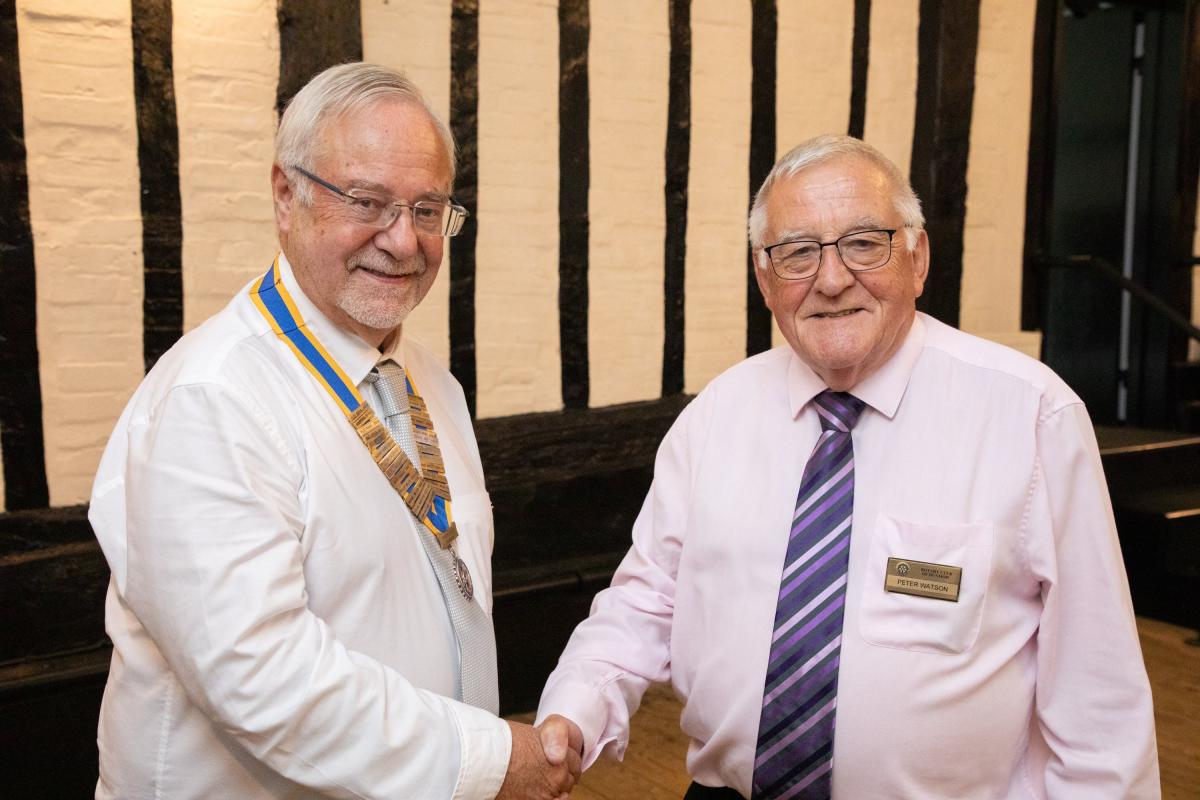 Handover to Barry Clark from Peter Watson