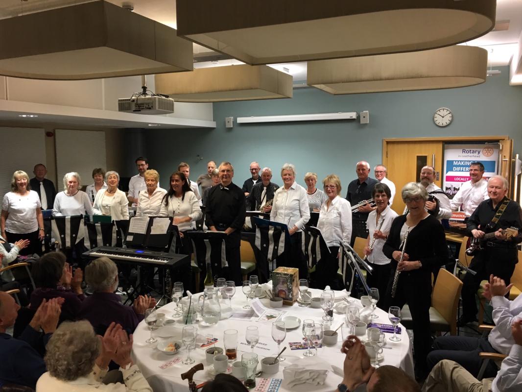 
Members of the Badger Set Band at a special fundraising evening organised by Leatherhead Rotary Club at the Police Federation Headquarters in Leatherhead. 