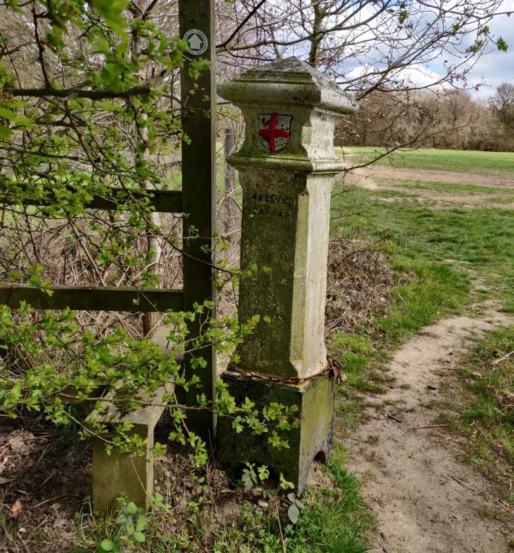 An old coal tax post, found at the entrance to Little Farleigh Common, one of many boundary markers around Croydon