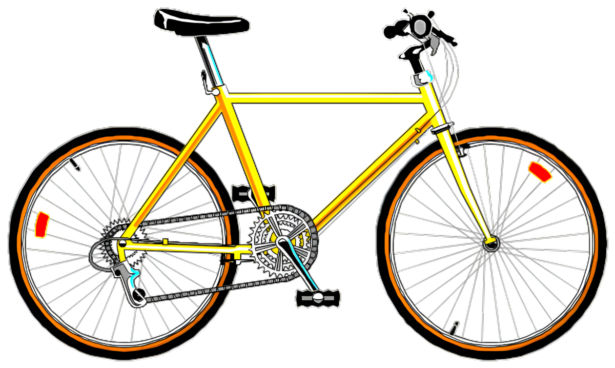 Computer image of a bicycle