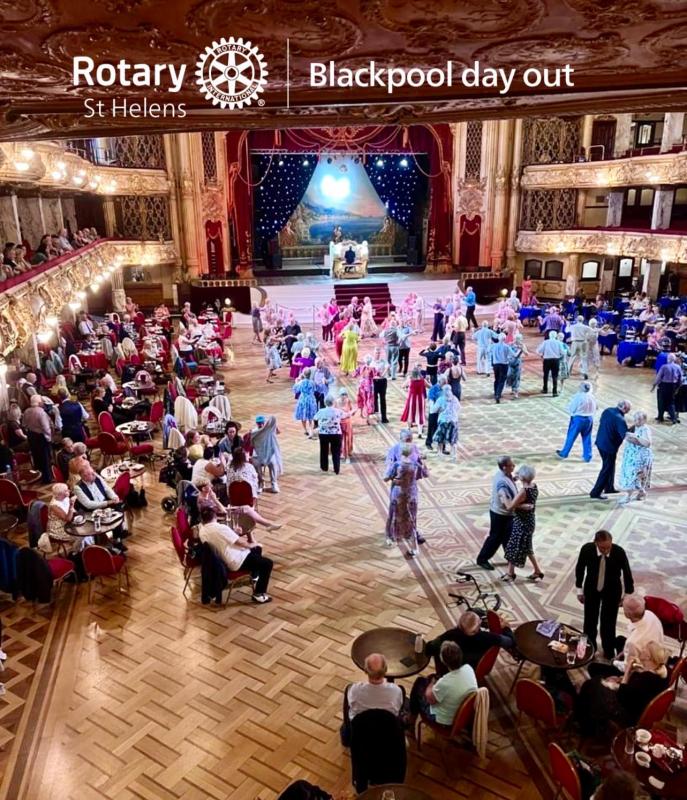 Senior Citizens enjoying Blackpool Tower Ballroom