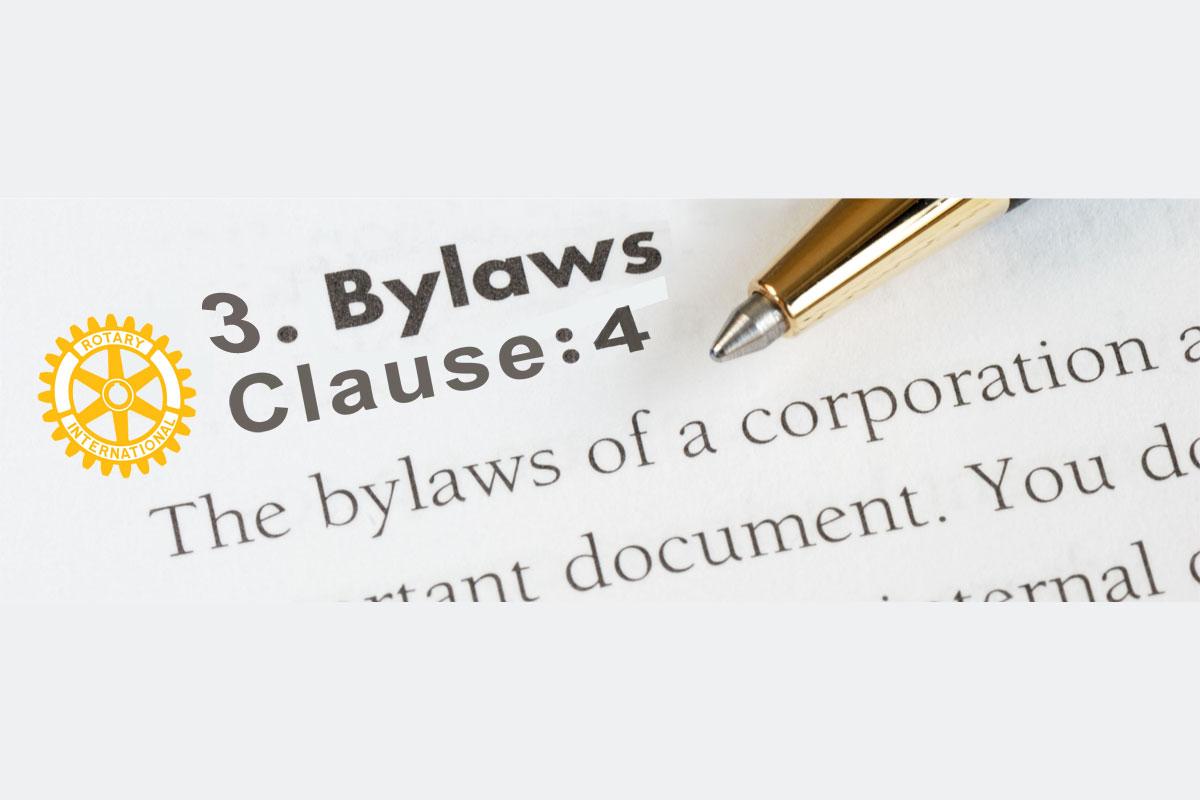 Bylaw 3 Clause 4 Rotary in East Anglia