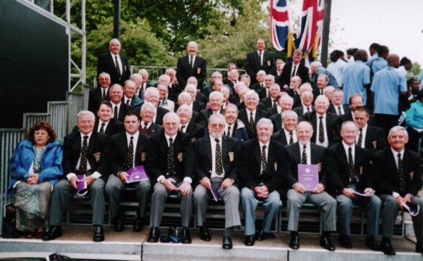 Caldicote Male Voice Choir at the Celebration of the Queens Golden Jubilee.