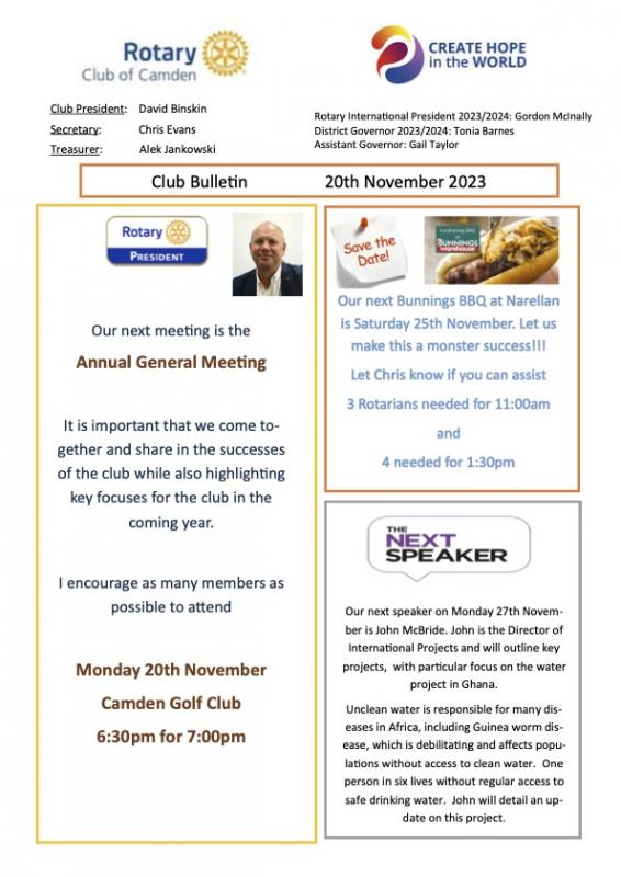 Hdr Bulletin 20Nov23 