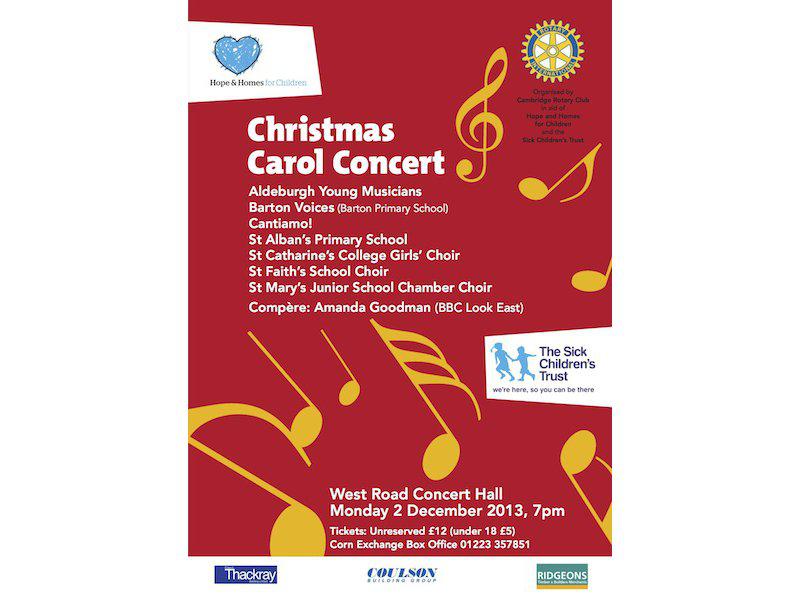 Amanda Goodman comperes Christmas Carol Concert