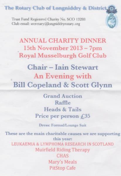 Charity Dinner Flyer