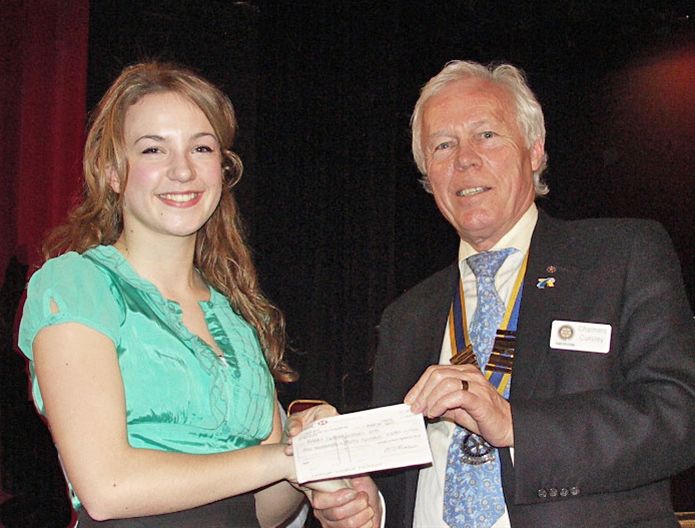 3 March 2011 - Bursary cheque presented to Choir Competition winners - 