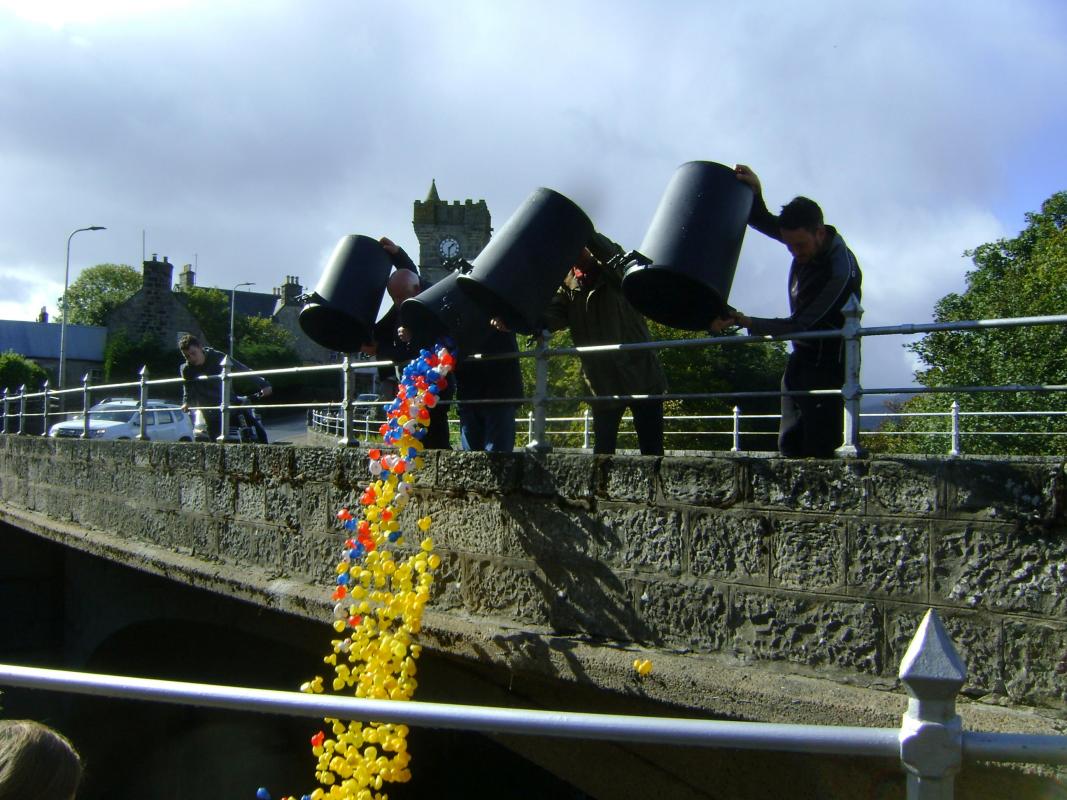 Rotary Club of East Sutherland's annual Charity Duck Race - 