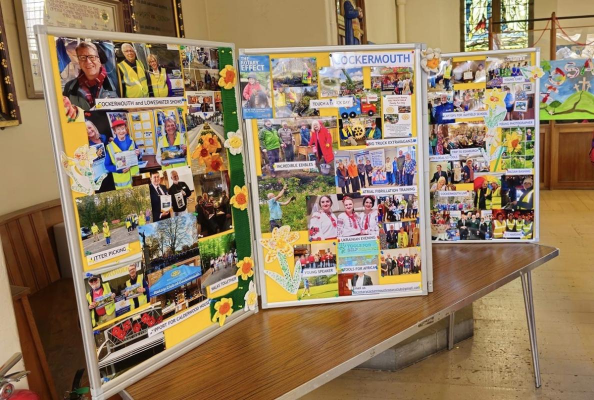Cockermouth Rotary display stand