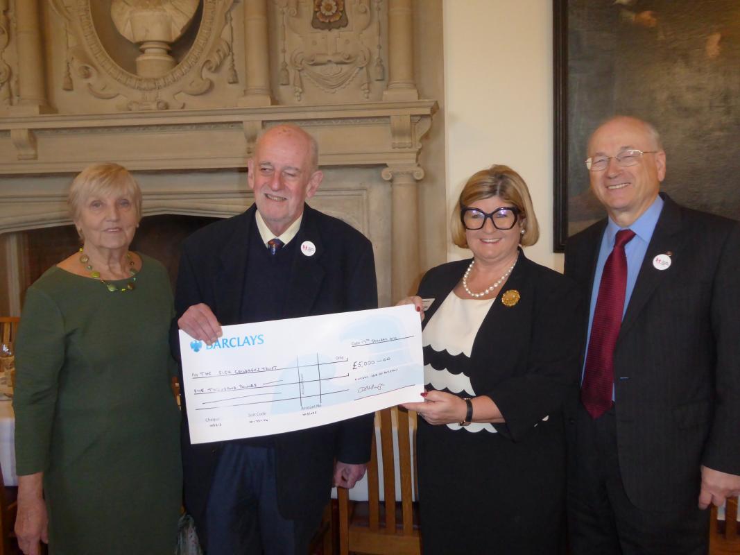 Picture shows Mrs Diane Blundell, Rotary President David Blundell, Mrs Patsy Glazebrook, and Royston Rotary Club Secretary Neil Guttridge