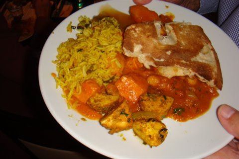 International Indian Meal at Natraj October 2008 -  Typical Meal