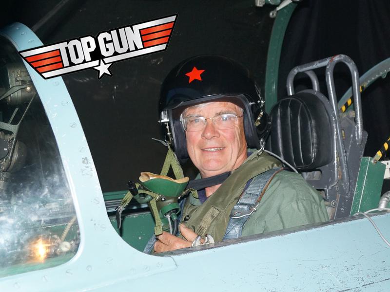 Graham in Top Gun mode!