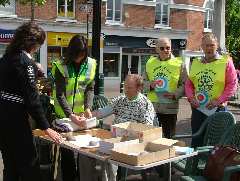 Blood pressure checks in Rugeley