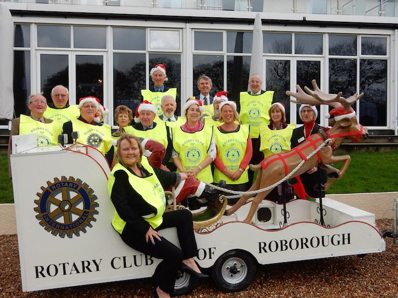 Roborough Rotary Club's Christmas Sleigh (looking even smarter than ever thanks to the mechanics at Scoot- A- Long) took to the road again on 11th December 2015. 