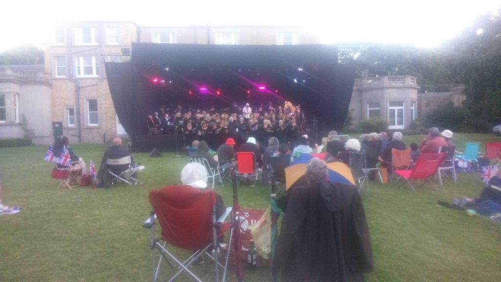 Quex Park Proms Social event - Orchestra and Choir with Soloist on stage