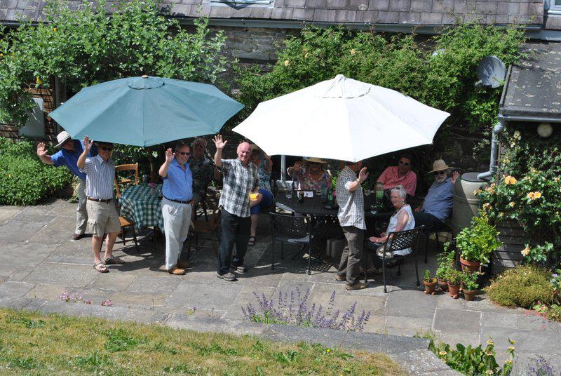 Garden event and frugal lunch at Clive and Joan's - 