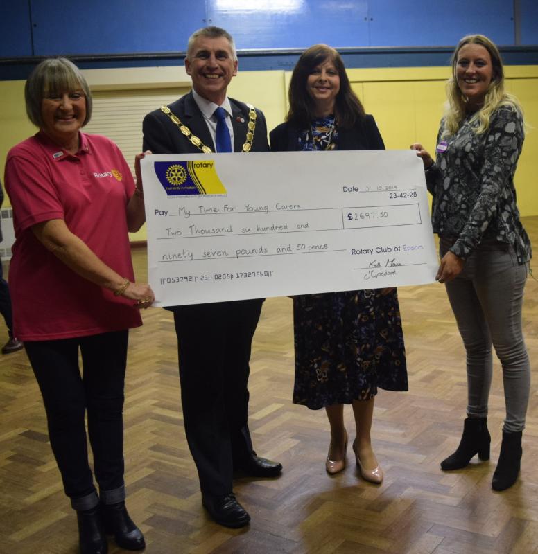 My Time for Young Carers - Cheque presentation - 
