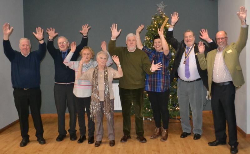 Left to right, Bryn Apperley, David Brown, Christine Smith, Sadie Packard, David Monkhouse, Michelle Waters, Paul Edwards and Peter Wigglesworth