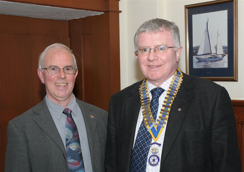 John MacLeod and President Norman Pettigrew