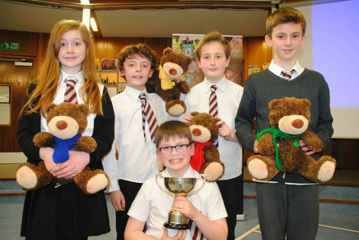 Winners of the Rotary Club of West Fife's Primary School Quiz - Crossford PS