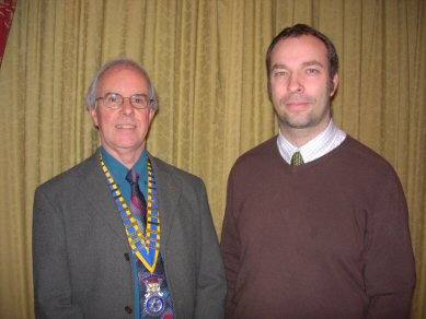 Derek Alexander with President John MacLeod
