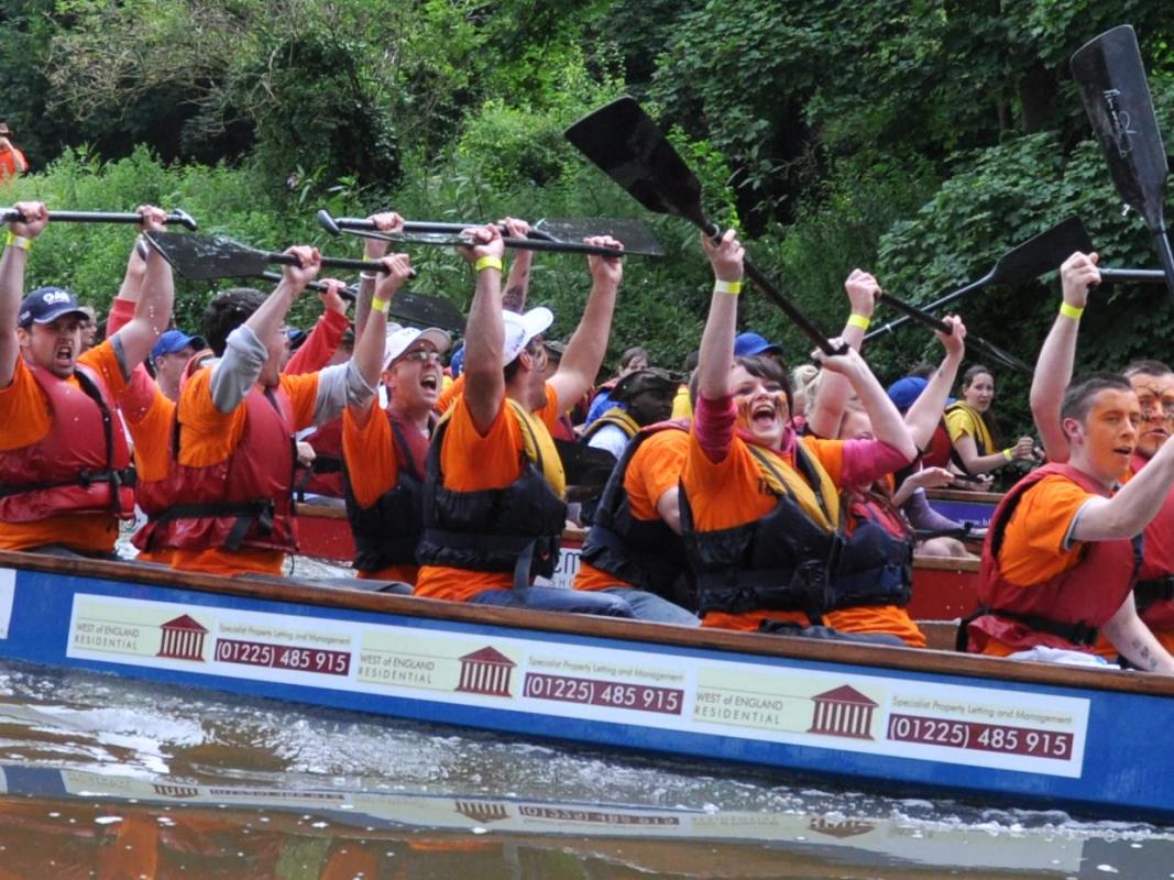 Dragon boat event. Rotary Club of Chippenham Wiltshire Vale