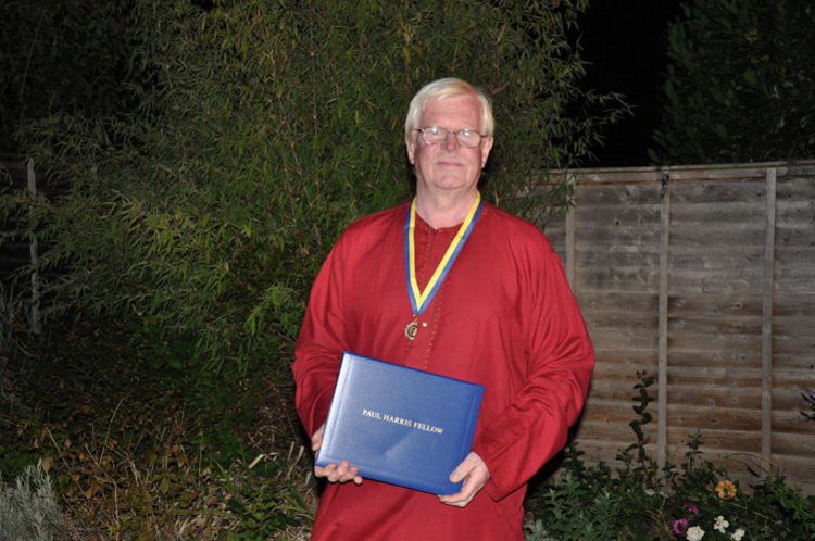 Brian becomes Paul Harris Fellow - 3 August 2010 - 
