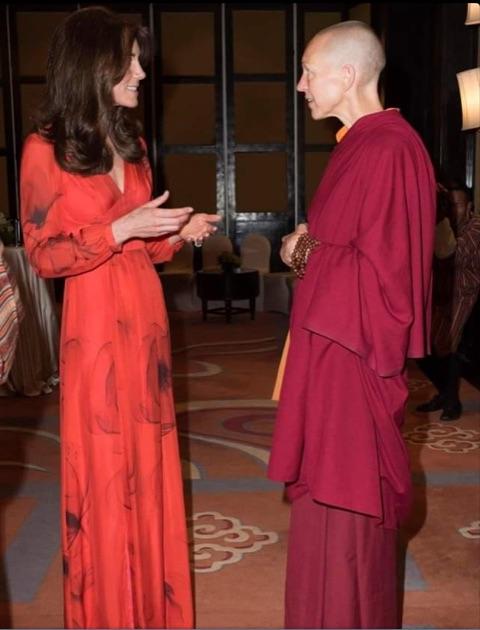 Emma Slade with the Duchess of Cambridge