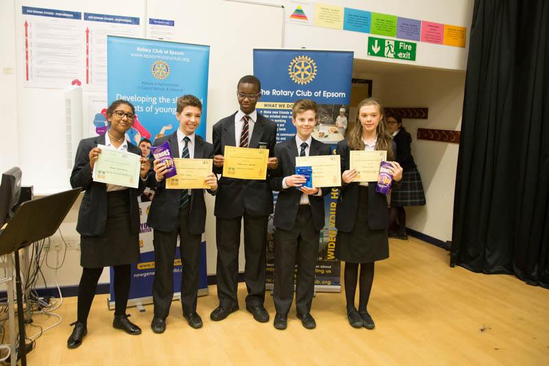Tuesday 7th Feb 2017 French Speaking Competition - The Epsom College Team!